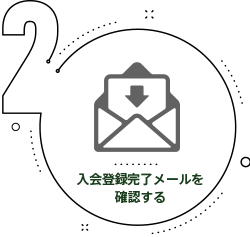 2. 入会登録完了メールを確認する