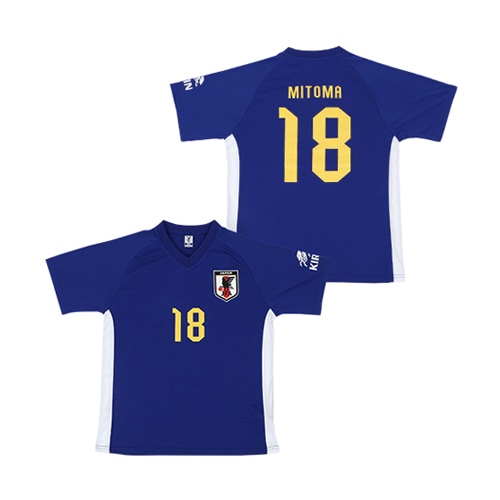 ジュニア KIRIN×サッカー日本代表プレーヤーズTシャツ #18 三笘薫 140CM
