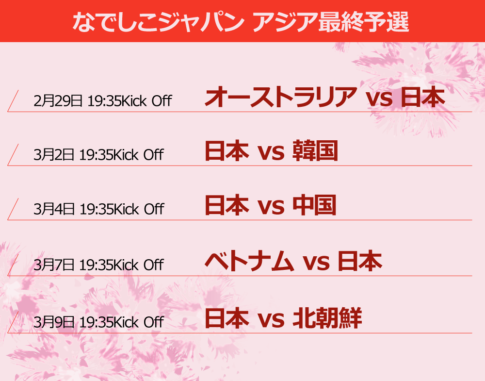 アジア最終予選スケジュール