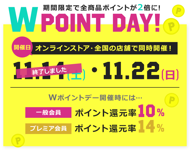 イレブンフェスタ2020「Wポイントデー」