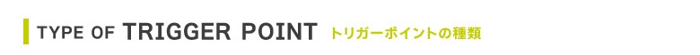 トリガーポイントの種類
