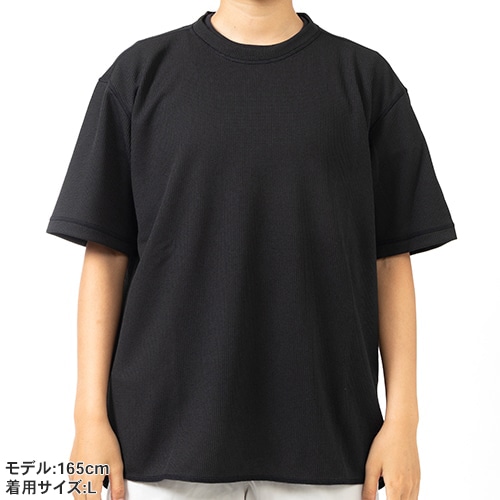 Black Out Collection ポリワッフルショートスリーブシャツ