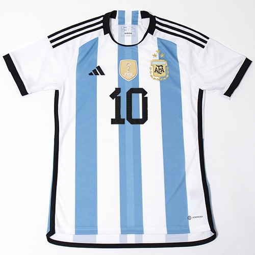 2022 アルゼンチン代表 HOMEユニフォーム 3S #10 メッシ／サッカー