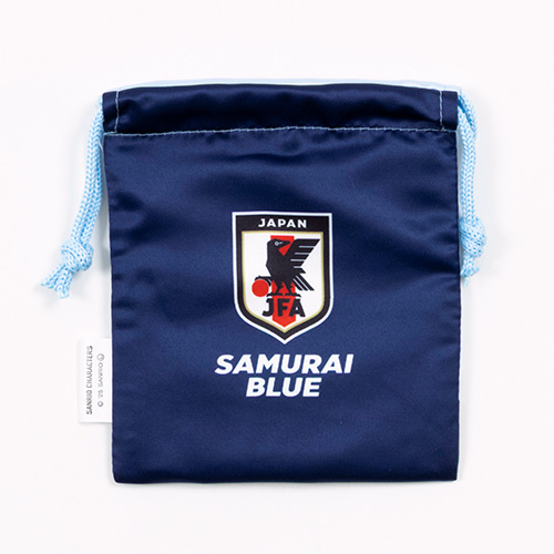 サンリオキャラクターズ ミニプリント巾着 サッカー日本代表Ver. (ばつ丸、けろけろけろっぴ、ポチャッコ、ハンギョドン、タキシードサム、あひるのペックル)