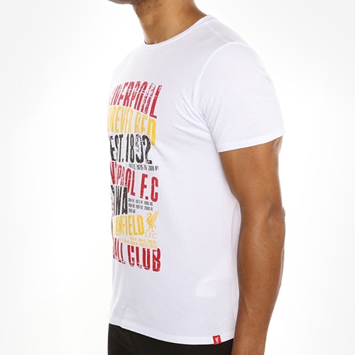 リヴァプールFC メンズ ホワイト ワード チョップ Tシャツ
