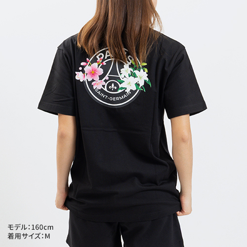 パリSG バック フラワーエンブレム 半袖Tシャツ