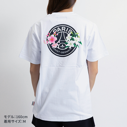 パリSG バック フラワーエンブレム 半袖Tシャツ