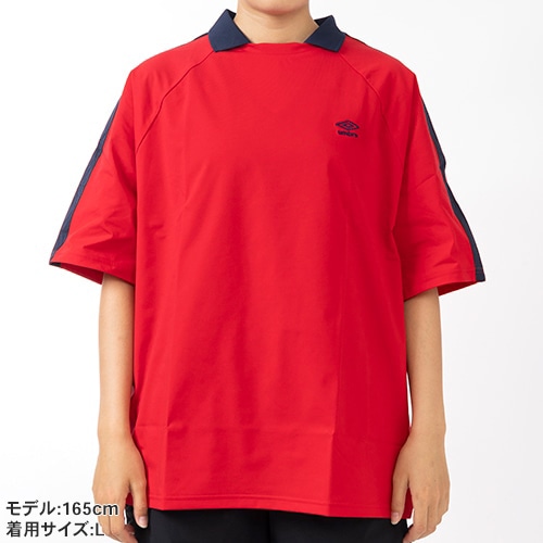 AWAY DAYS フィールテック衿付きワイドプラクティスシャツ