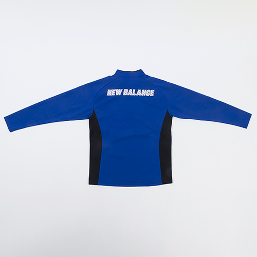 Black Out ストレッチニットハーフジップトップ