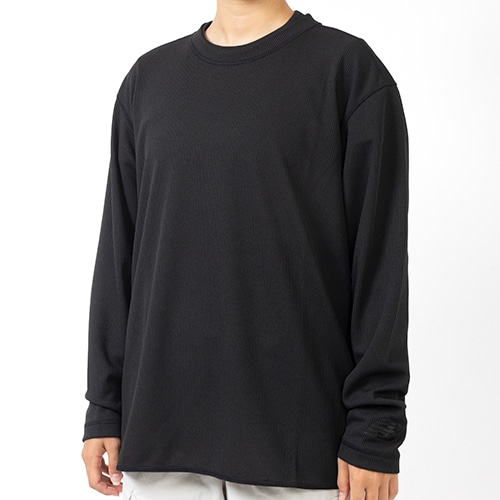 Black Out Collection ポリワッフルロングスリーブシャツ