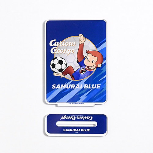 おさるのジョージ サッカー日本代表ver.  アクリルスタンド レッド