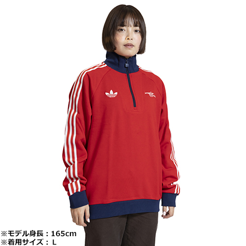 アーセナルFC ORIGINALS ハーフジップトップ