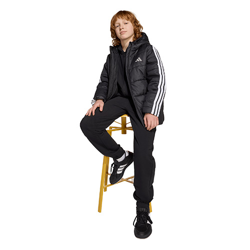 キッズ エッセンシャルズ スリーストライプス 中わた入りジャケット