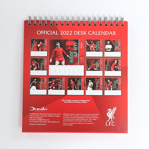 LIV Desktop Calendar 2022