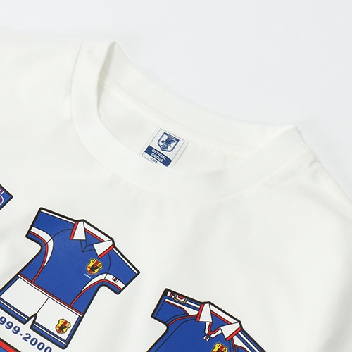 JFA 歴代ユニフォームイラストTシャツ (WHT) XLサイズ