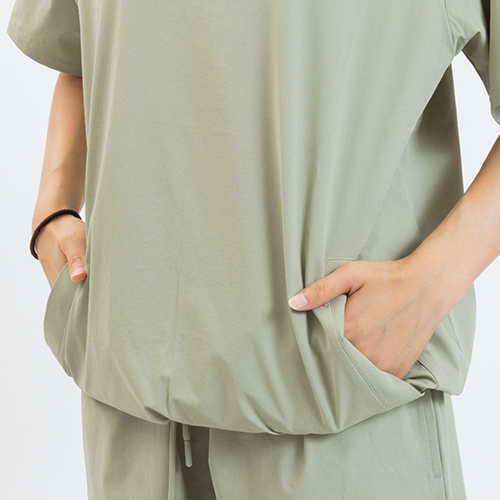 パリSG ストレッチ ウーブン 半袖Tシャツ