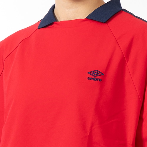 AWAY DAYS フィールテック衿付きワイドプラクティスシャツ