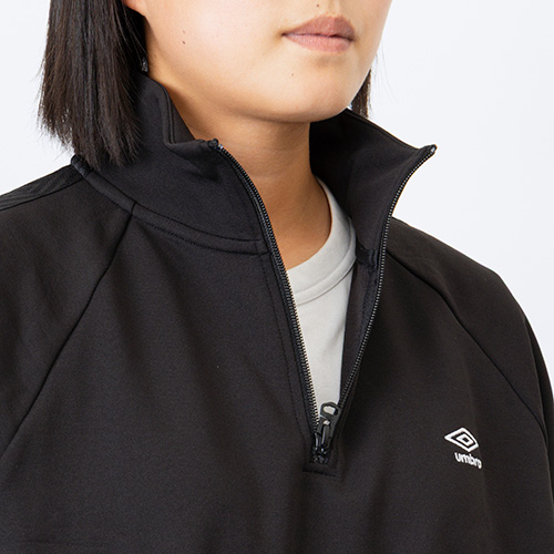 AWAY DAYS スウェットハーフジップトップ