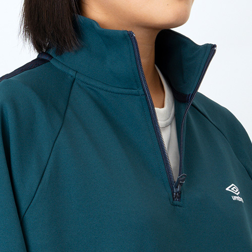 AWAY DAYS スウェットハーフジップトップ