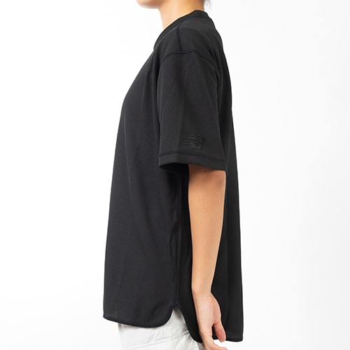 Black Out Collection ポリワッフルショートスリーブシャツ