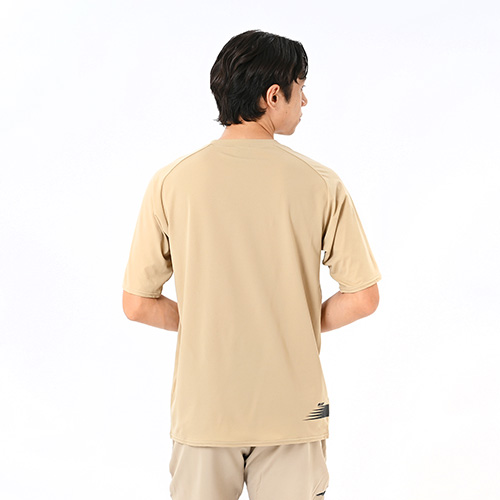 Black Out メッシュニットショートスリーブTシャツ