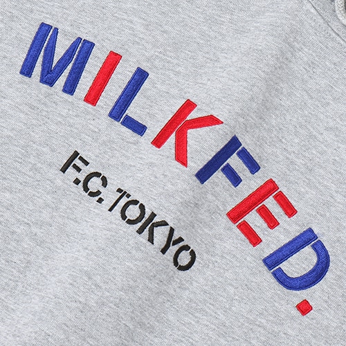 2021 FC東京 MILKFED.コラボ刺繍パーカー ASH