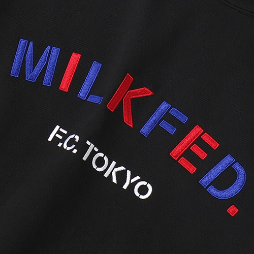 2021 FC東京 MILKFED.コラボ刺繍パーカー BLK