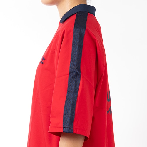 AWAY DAYS フィールテック衿付きワイドプラクティスシャツ