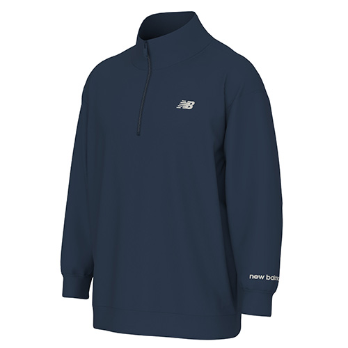 ダブルニットクォータージッププルオーバー 裏起毛