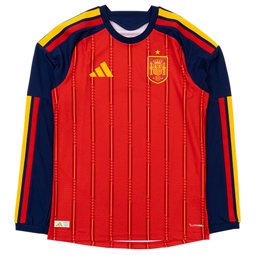2026 スペイン代表 HOME オーセンティック 長袖ユニフォーム