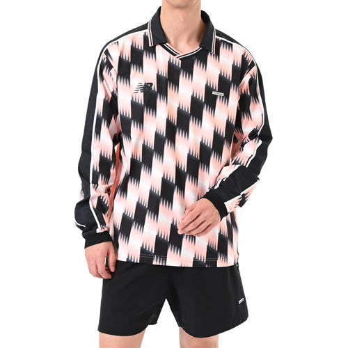 グラフィック ロングスリーブポロシャツ