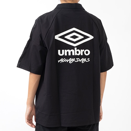 AWAY DAYS フィールテック衿付きワイドプラクティスシャツ