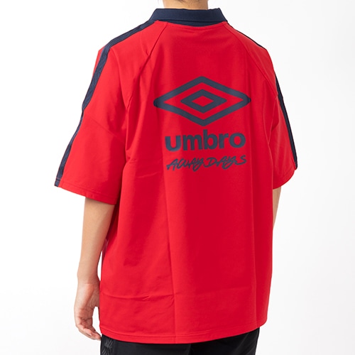 AWAY DAYS フィールテック衿付きワイドプラクティスシャツ