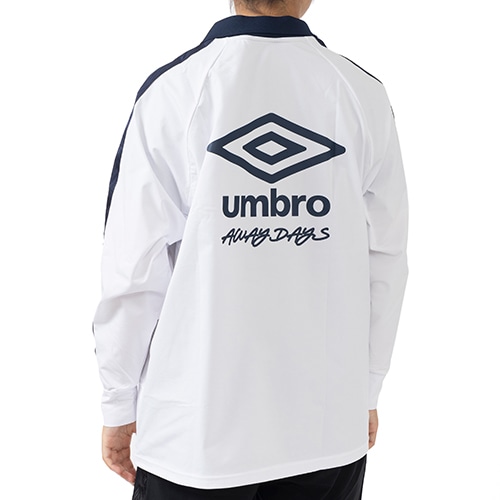 AWAY DAYS フィールテック衿付き長袖ワイドプラクティスシャツ