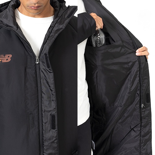 Black Out Collection パデッドロングコート