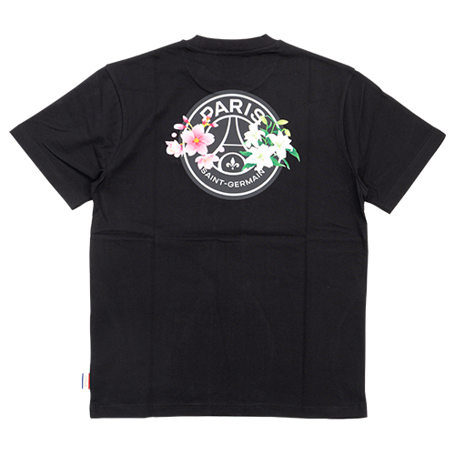 パリSG バック フラワーエンブレム 半袖Tシャツ
