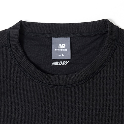Black Out Collection ポリワッフルショートスリーブシャツ