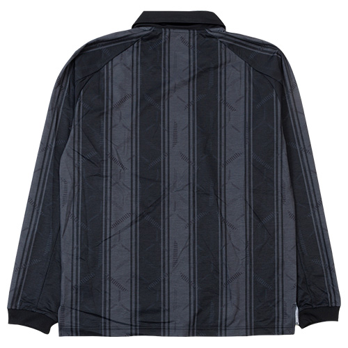 Black Out グラフィック ポロロングスリーブシャツ