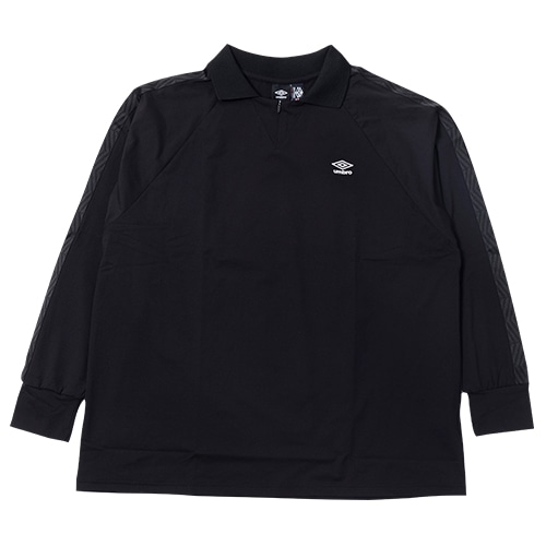 AWAY DAYS フィールテック衿付き長袖ワイドプラクティスシャツ