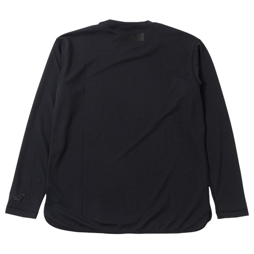 Black Out Collection ポリワッフルロングスリーブシャツ