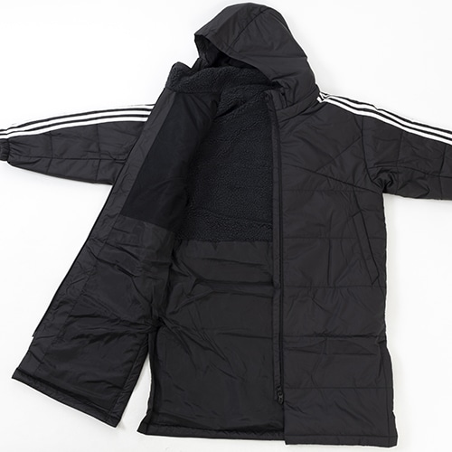 キッズ MUST HAVES スリーストライプス ボア ロングコート