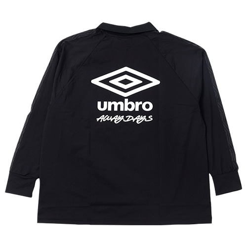 AWAY DAYS フィールテック衿付き長袖ワイドプラクティスシャツ