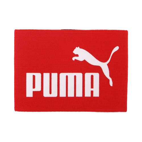 ＜サッカーショップ加茂＞ プーマ キャプテンズ アームバンド J 02PUMA RED プーマレッド×ホワイト サッカー