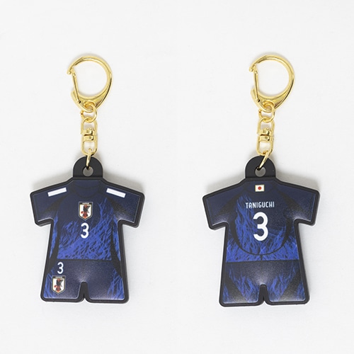 日本代表オフィシャルグッズ プレーヤーズユニ型ラバーキーホルダー2024 谷口彰悟 サッカー