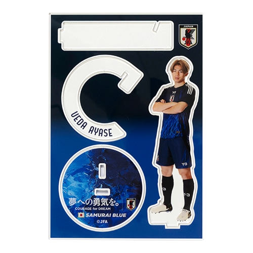 日本代表オフィシャルグッズ プレーヤーズアクリルスタンド 上田 綺世 サッカー