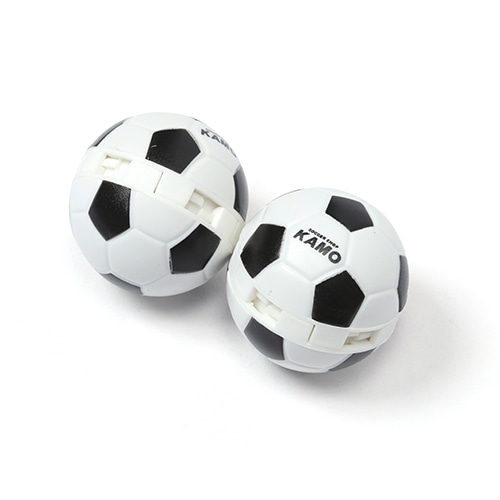 フィノア KAMOオリジナルフレッシュボール サッカー ホワイト×ブラックの大画像