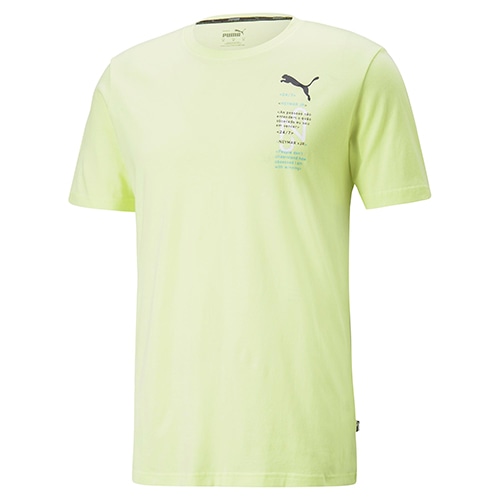 ＜サッカーショップ加茂＞ プーマ NJR 27/7 グラフィック SS Tシャツ フレッシュ イエロー サッカーウェア