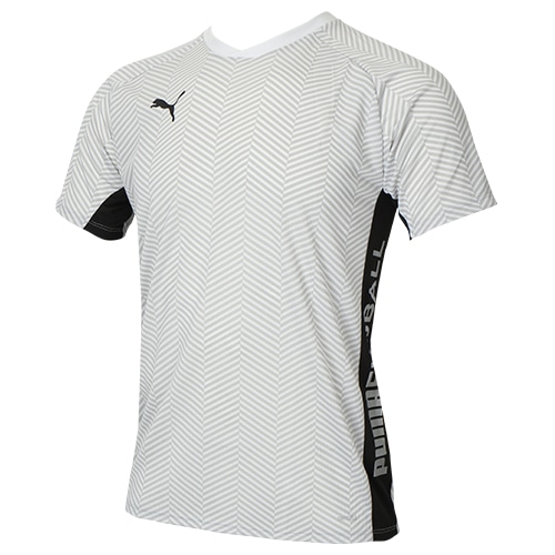 50%OFF！ プーマ PUMA FUSSBAL HYBRID AOP SS Tシャツ ニンバスクラウド サッカーウェアの大画像