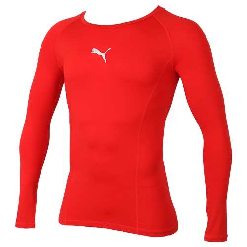 プーマ LIGA BASELAYER SS Tシャツ LS プーマ レッド サッカーウェア画像