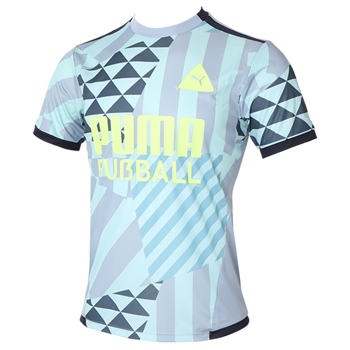プーマ PUMA FUSSBALL PARK SSシャツ ブルー ウォッシュ サッカーウェア画像
